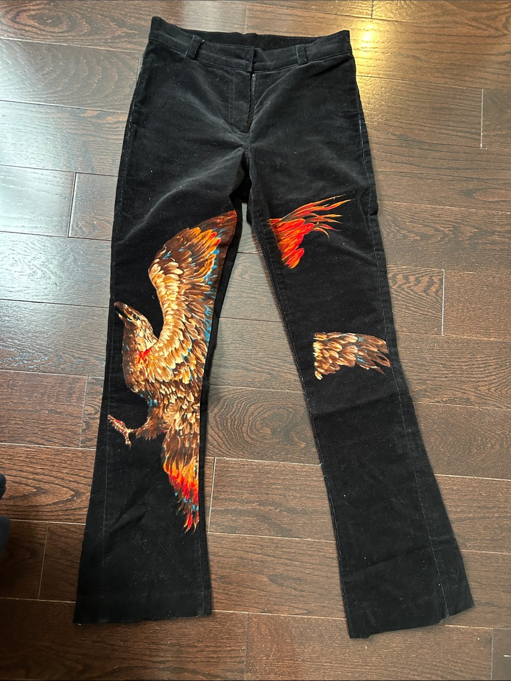 Very Unique corduroy Jeans with Eagle Print